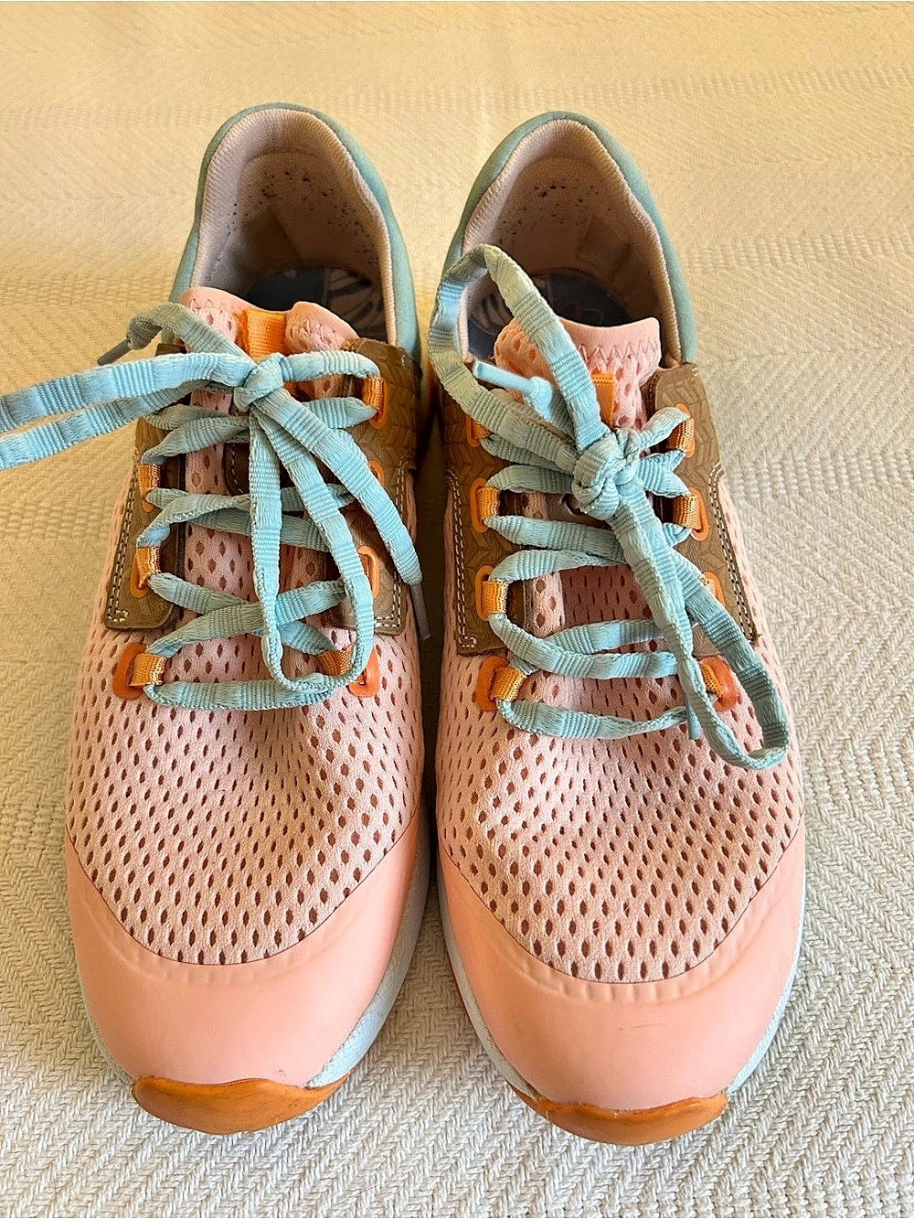 Olukai Women's Athletic Sneakers in Pink & Blue